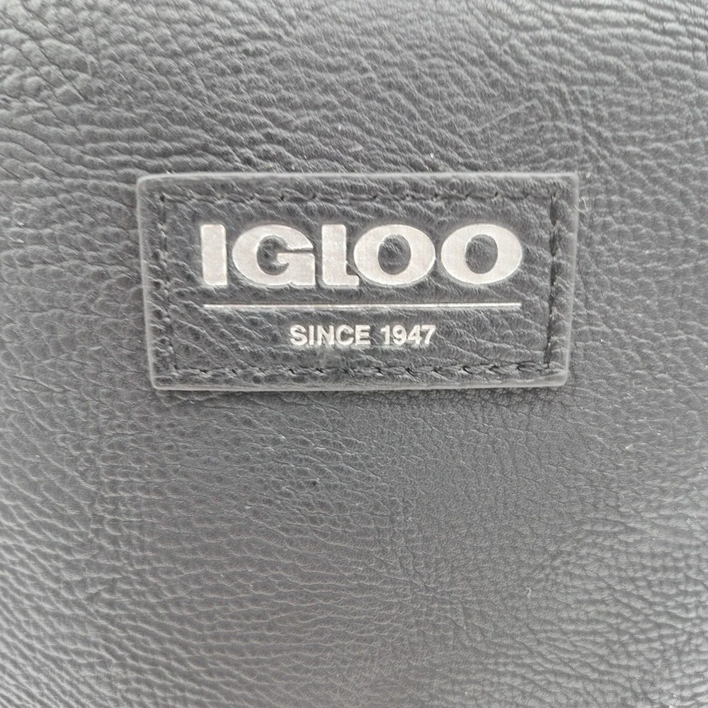 Igloo 2 Bottle Insulated Wine Cooler Bag Black Adjustable Shoulder Strap Handle